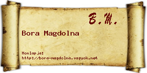 Bora Magdolna névjegykártya